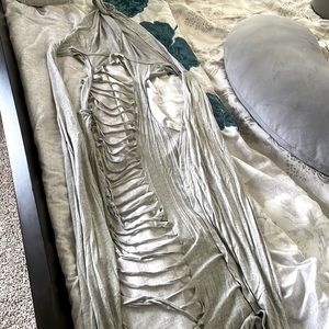 Grey vest throw over